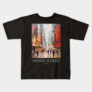 An Impressionist Painting of Hong Kong - China Kids T-Shirt